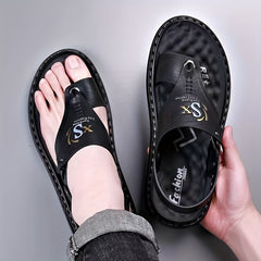 Men's Thong Sandals Non Slip Flip Flops Toe Loop Shoes