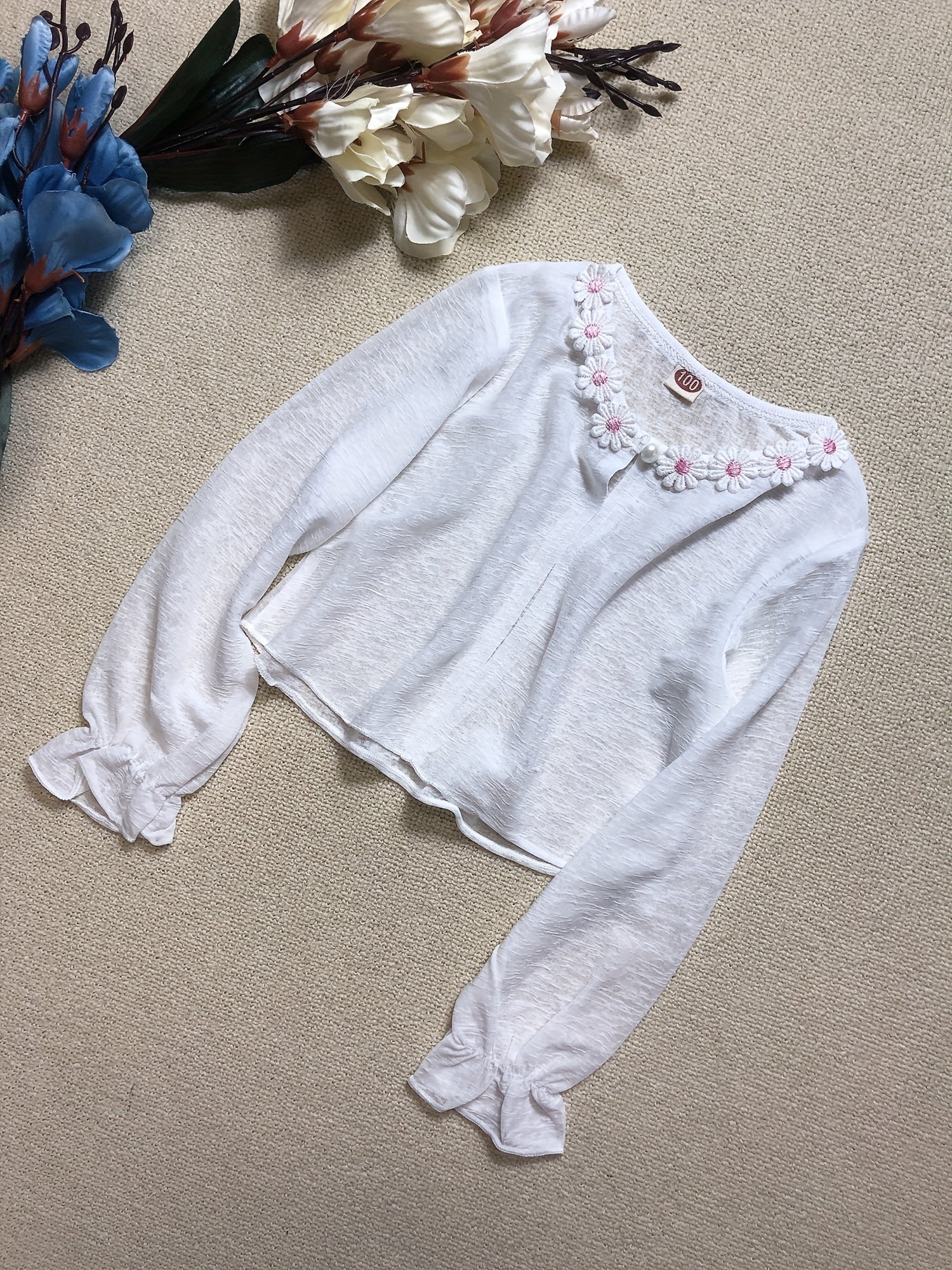 Kid's Sunscreen Shawl Long Sleeve UV Protection Cardigan