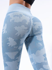Camouflage Pattern Quick Dry Running Leggings Yoga Tight Women's Activewear