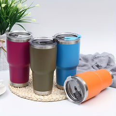 30oz Stainless Steel Vacuum Tumbler with Lid