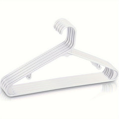 10pcs Non-slip Plastic Clothes Hangers Heavy Duty Clothes Racks