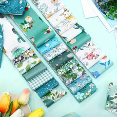 40pcs Floral Printed Quilting Fabric Cotton Craft DIY Doll Clothes Fabric