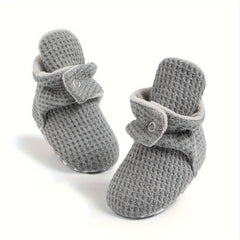 Soft Warm Fleece Baby Boys Boots for Walking in Autumn and Winter
