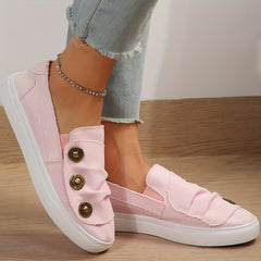 Breathable Slip On Flat Shoes Lightweight Outdoor Sneakers Women's Footwear