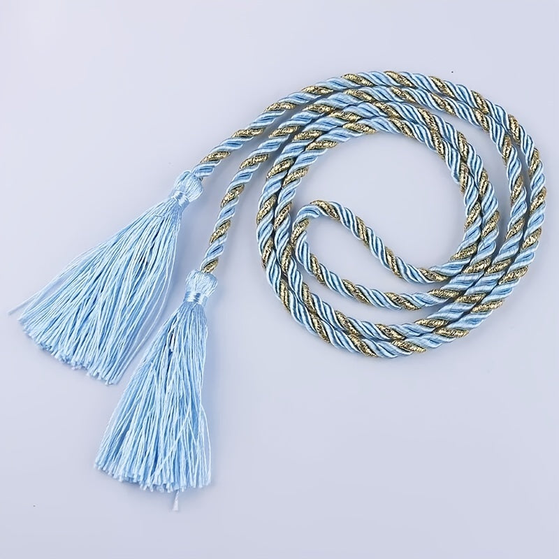 2pcs Golden Curtain Tieback with Tassel for Sheer and Blackout Panels