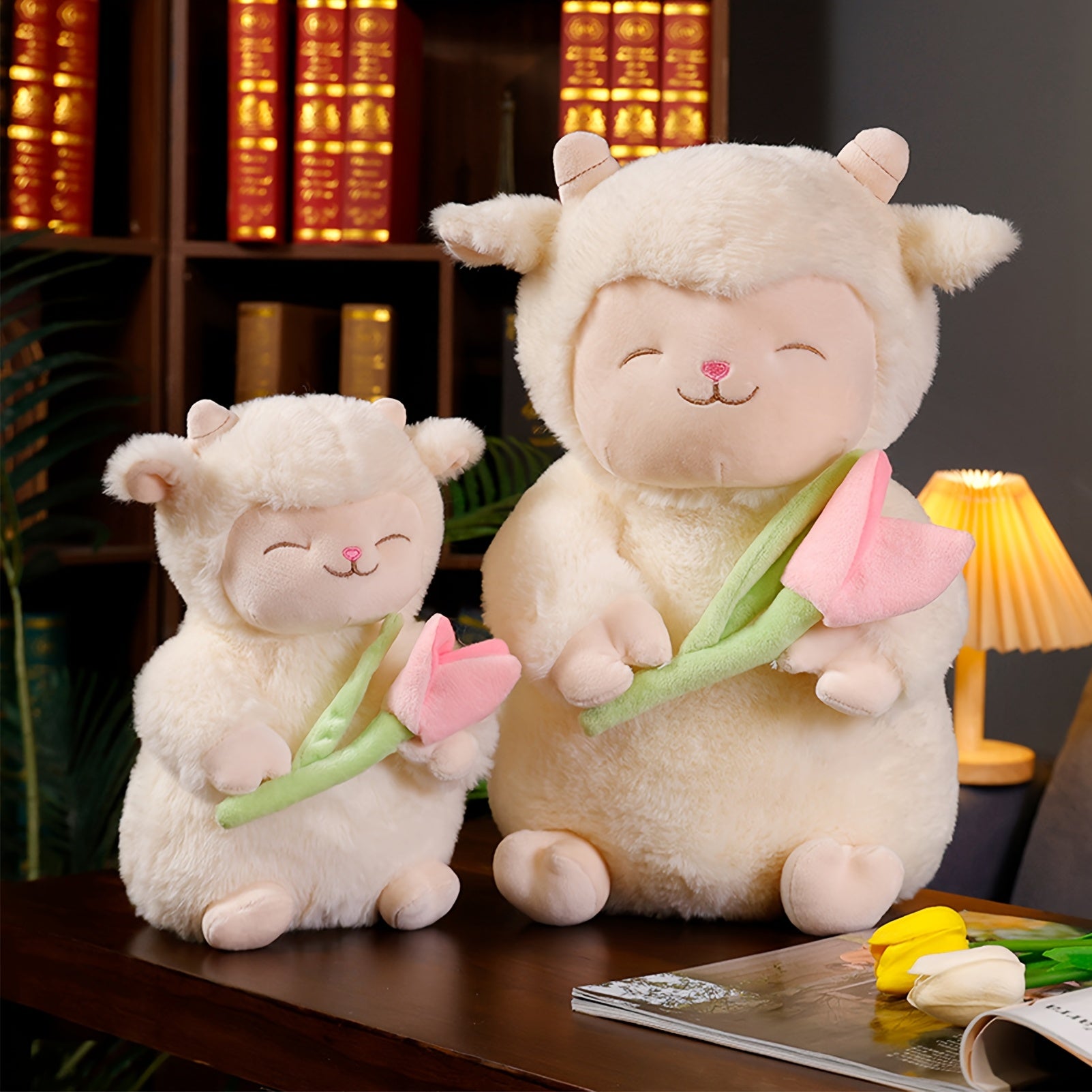 2 Size Tulip Wool Plush Toy Plush Sheep Buddy Plush Toy Lamb Toy Plush Lamb