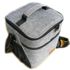 Men's Waterproof Thermal Lunch Bag Outdoor Picnic Lunch Box
