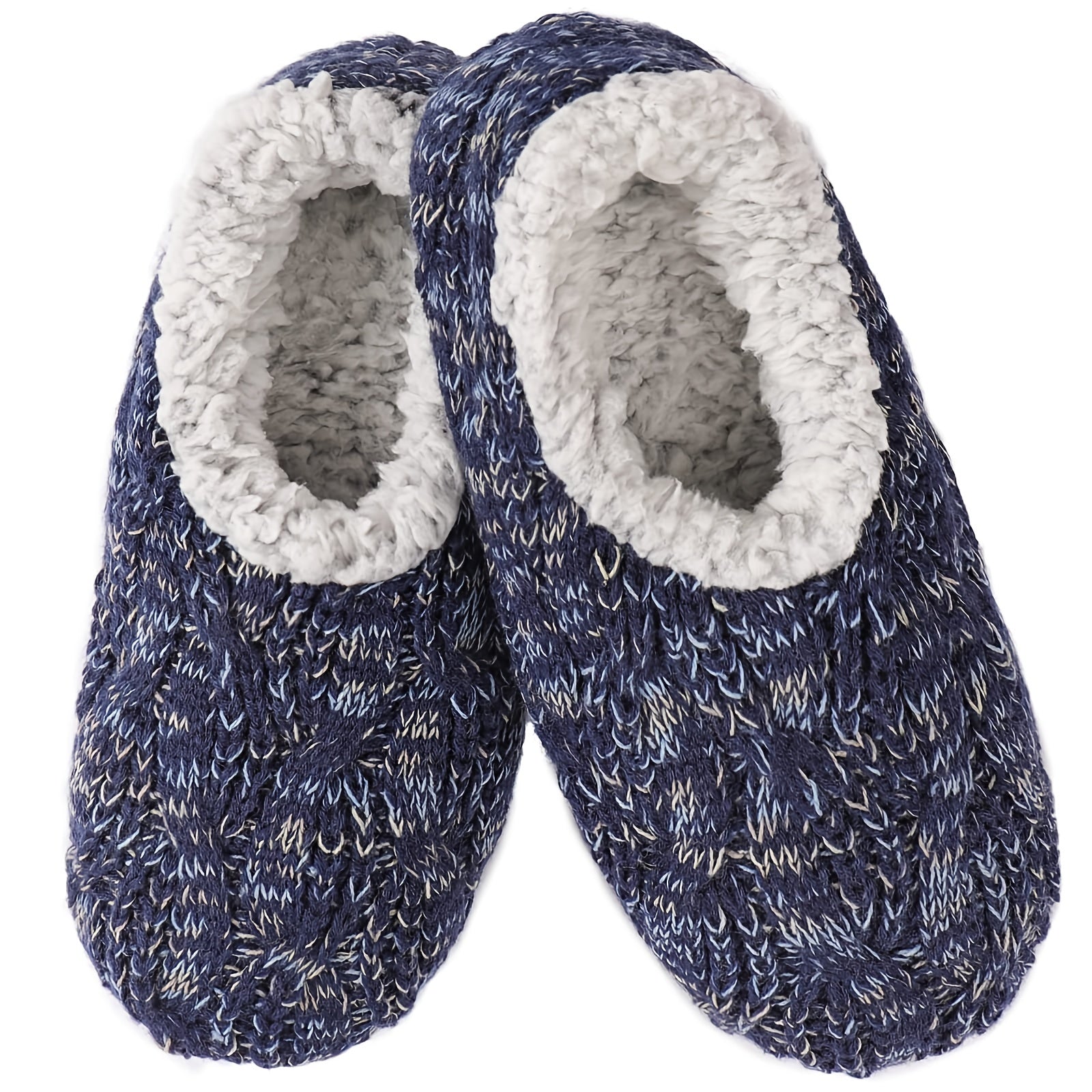 Men's Cozy Fleece Slides Warm Soft Slippers