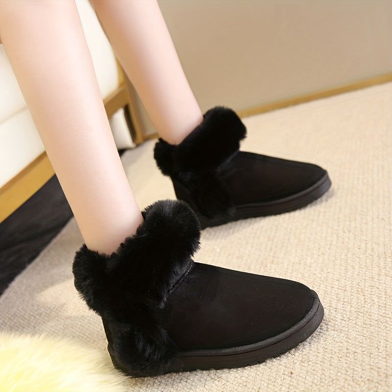 Non Slip Thickened Medium Tube Snow Boots Comfortable Warm Outdoor Shoes