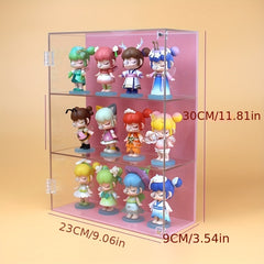 Acrylic Display Cabinet with Handle for Models and Cosmetics
