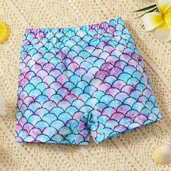 Baby Girls Mermaid Beach Shorts Swimming Trunks for Summer