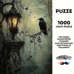 1000pcs Halloween Paper Puzzle Set Frameless for DIY Decor and Fun