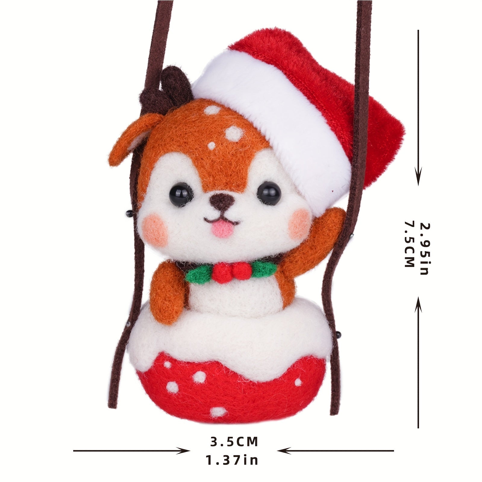 Needle Felting Kit for Beginners - Hot Air Balloon & Deer - DIY Art Craft