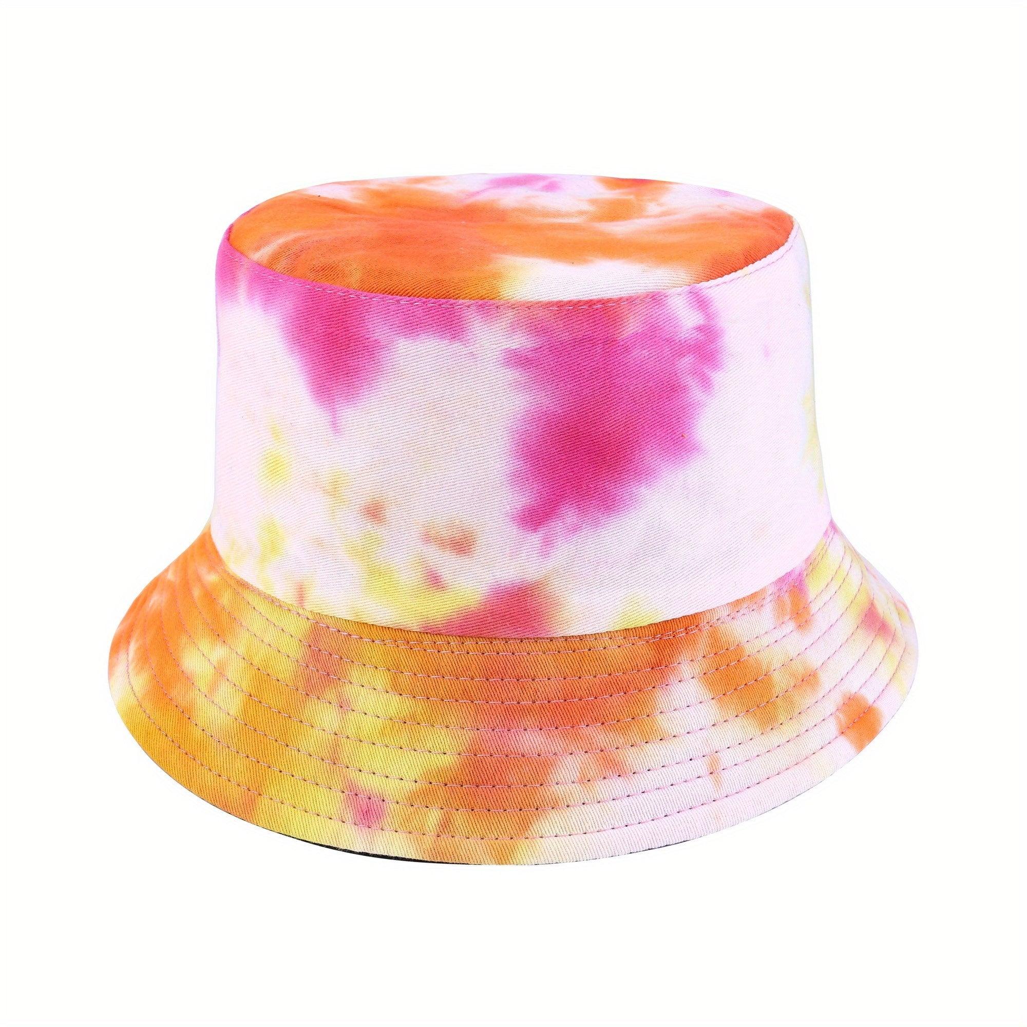 Tie Dye Reversible Bucket Hat Candy Graffiti Sunscreen Basin Hat