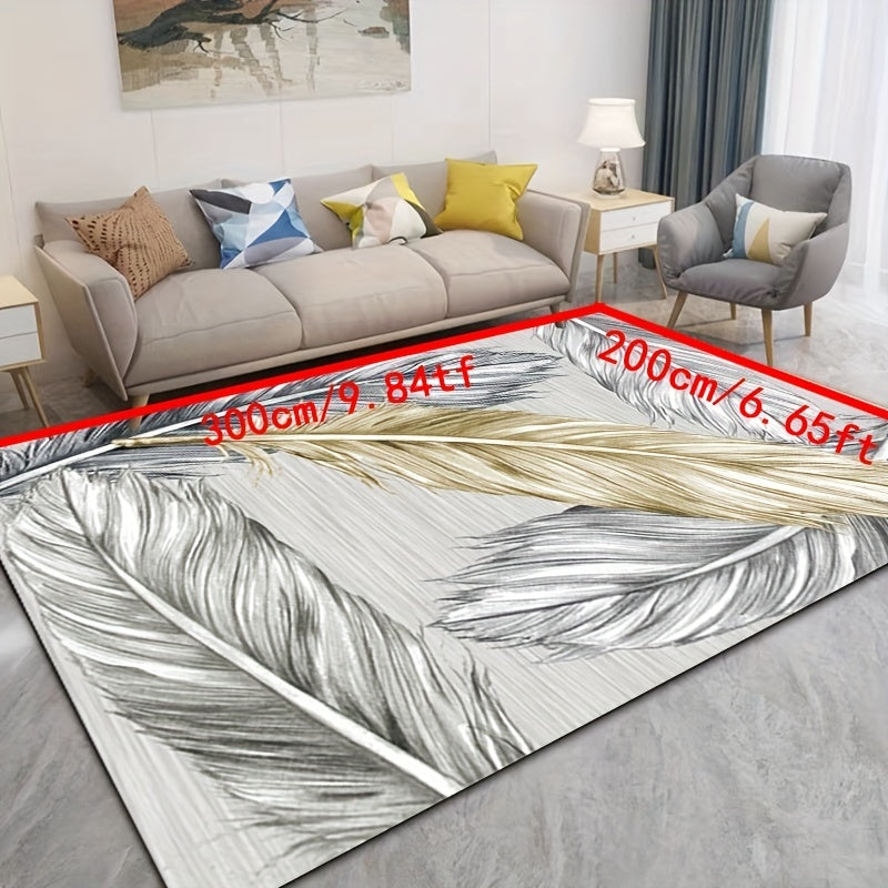 XL Modern Crystal Velvet Area Rug