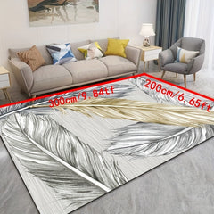 XL Modern Crystal Velvet Area Rug