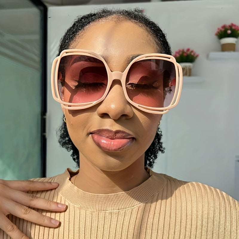 Y2K Oversized Hollow Sunglasses UV400