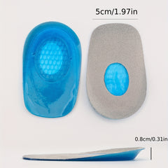 Heel Protection Pad Soft Shock Absorbing Gray Velvet Silicone Pad
