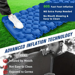 Self Inflating Sleeping Pads for Camping Double Inflatable Mattress