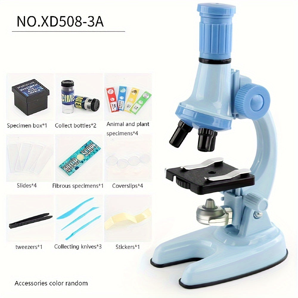 HD Microscope Kids Science Experiment Set Multimagnification Mirror Combo