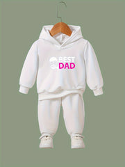 Dad Pattern Long Sleeve Hooded Sweatshirt Girls Comfy Hoodies Pullover