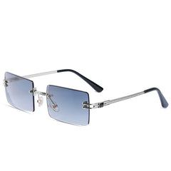 HBK Retro Vintage Tinted Rimless Sunglasses