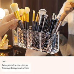 Acrylic Drill Pen Holder Desktop Makeup Brush Storage
