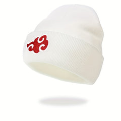 Cloud Embroidery Beanie Solid Knit Hat Hip Hop Cap