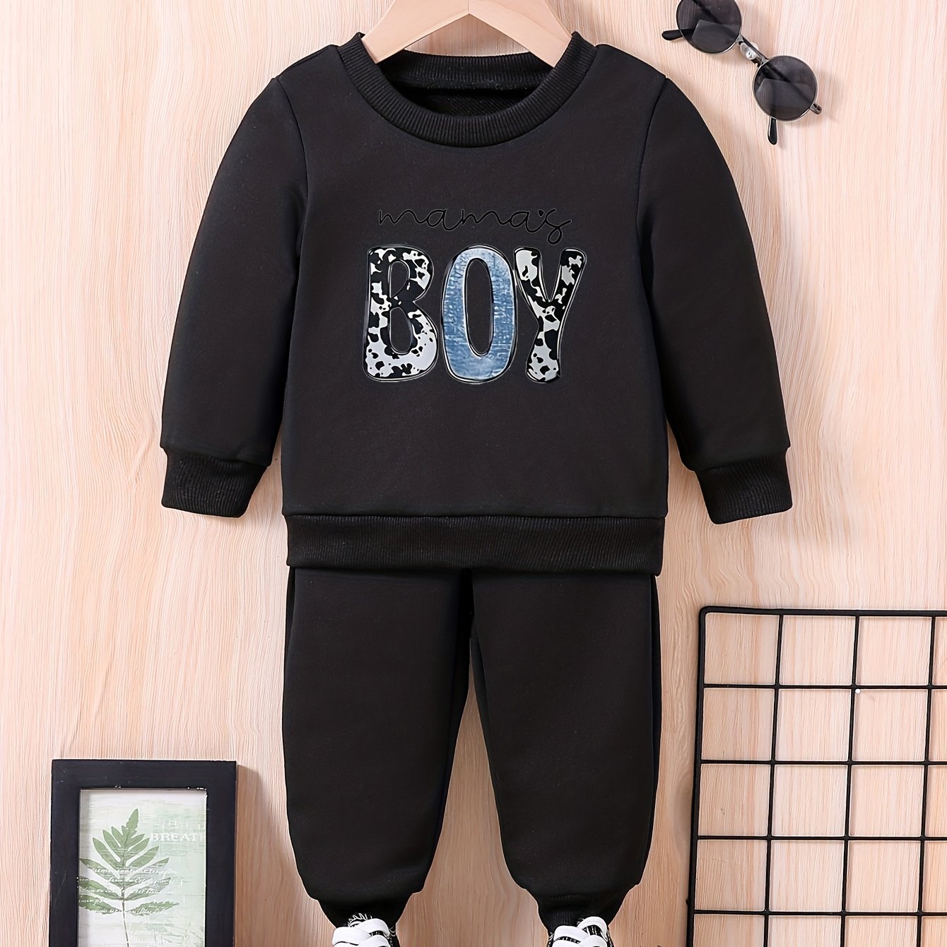 Baby Casual Outfit Long Sleeve Sweatshirt Trousers Set