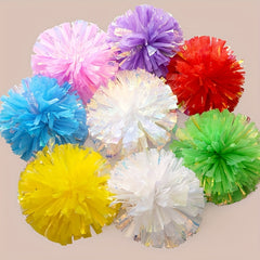 2pcs 11.81inch Colorful Cheering Poms Handheld Props Dancing Supplies
