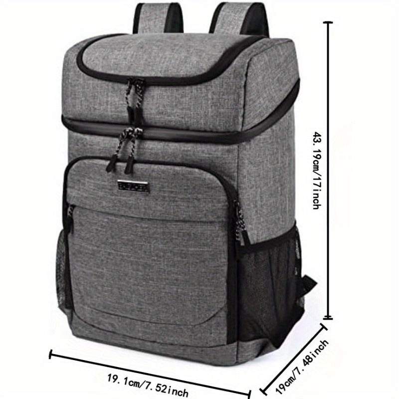 Large Capacity Insulated Cooler Backpack Leak Proof Portable Food Storage Bag