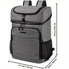Large Capacity Insulated Cooler Backpack Leak Proof Portable Food Storage Bag