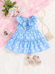 Baby Girl Ruffle Halter Tank Dress