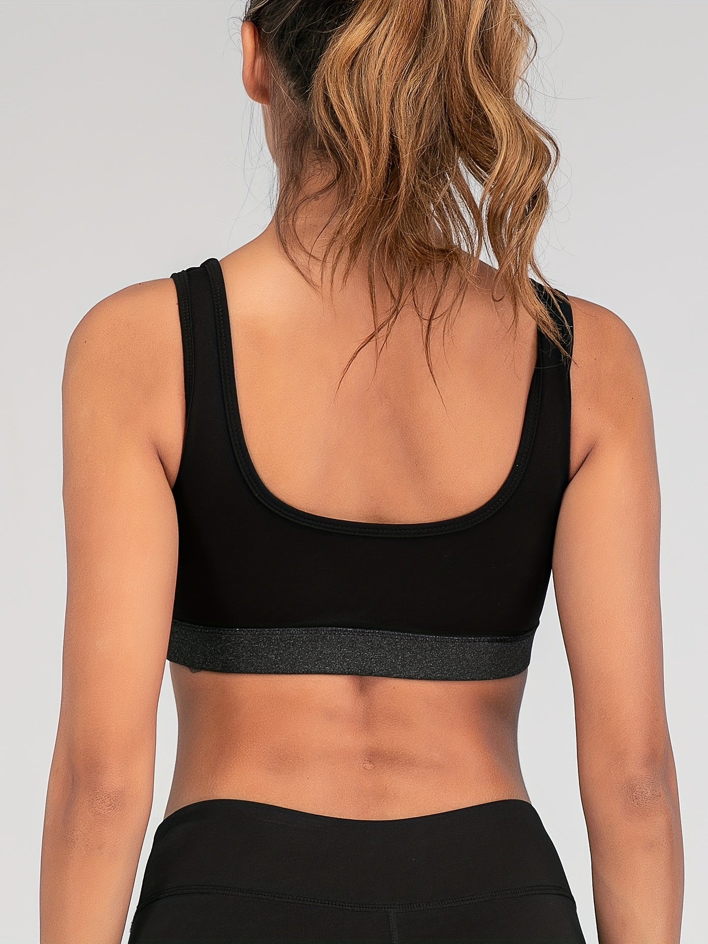 Colorblock Scoop Sports Bra Running Tank Bra