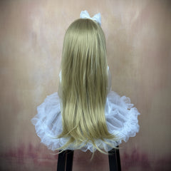22 inch Young Girl Doll with Blonde Hair & Dress Realistic Long Hair