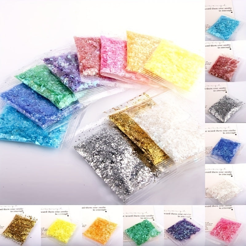 11 Colours Crystal Drops Glitter Sequins Flakes DIY Epoxy Resin Mold