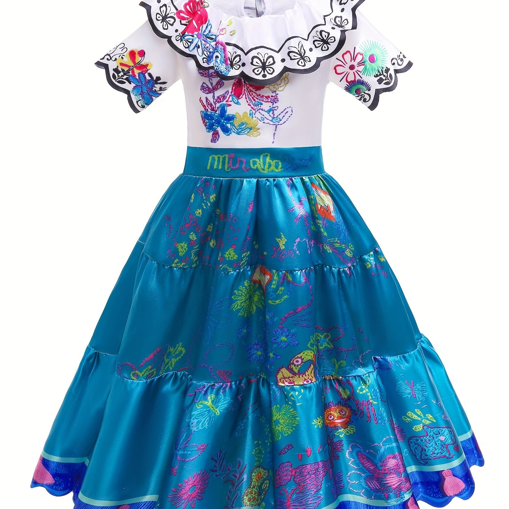 Madrigal Princess Skirt Kids Costume Dress
