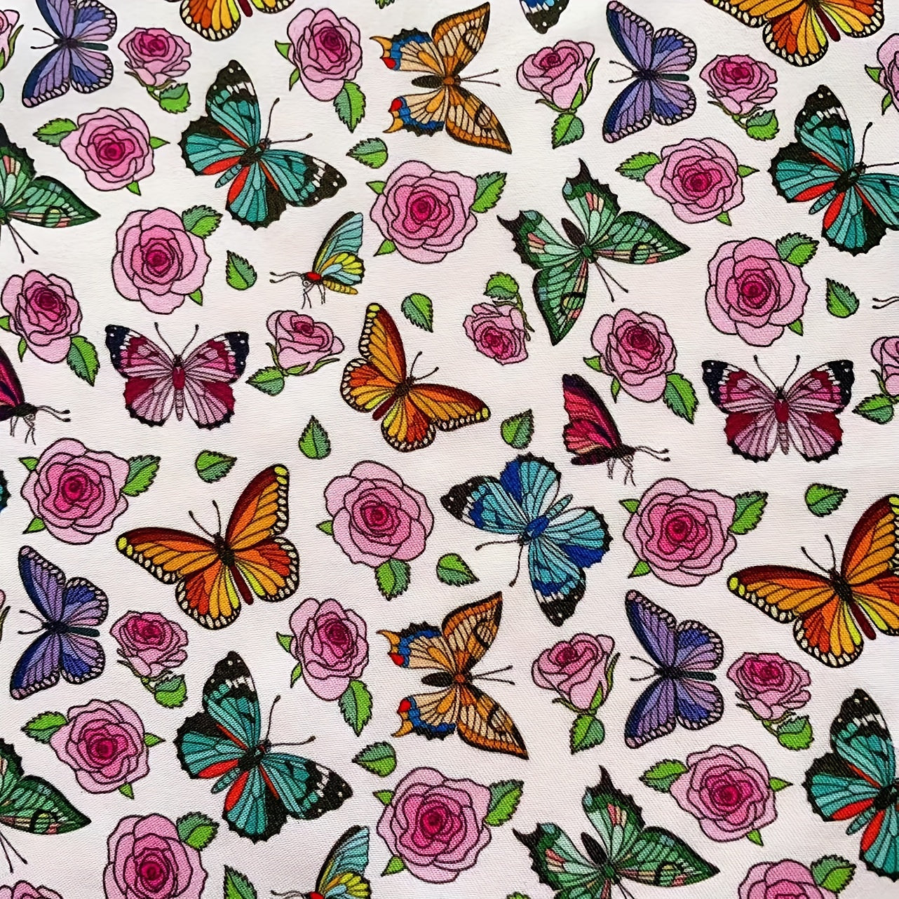 8pcs Assorted Fabric Pack for DIY Clothing Craft Doll Clothing Butterfly Series