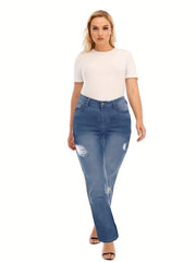 Casual Jeans Women's High Rise Straight