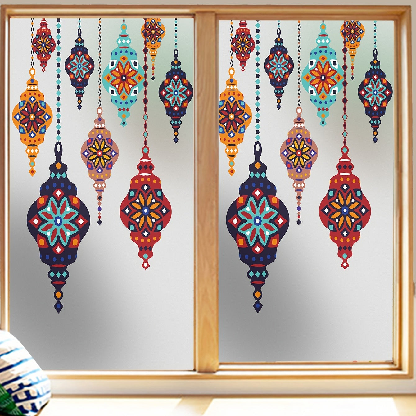 Vintage Pattern Retro Hanging Lamp Wall Sticker