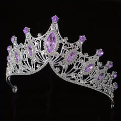 Bridal Rhinestone Crystal Crown Queen Tiara Head Jewelry