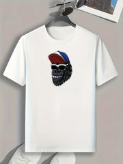 Chimp Print Men's Comfy T-shirt - Breathable Tee for Summer