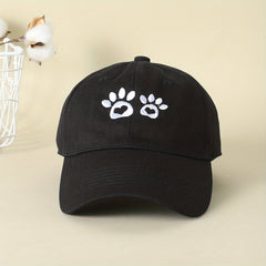 Paw Embroidery Baseball Cap Cartoon Animal Lightweight Dad Hats
