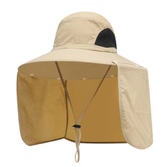 Men's Sun Protection Waterproof Bucket Hat Summer Fishing Sun Hat