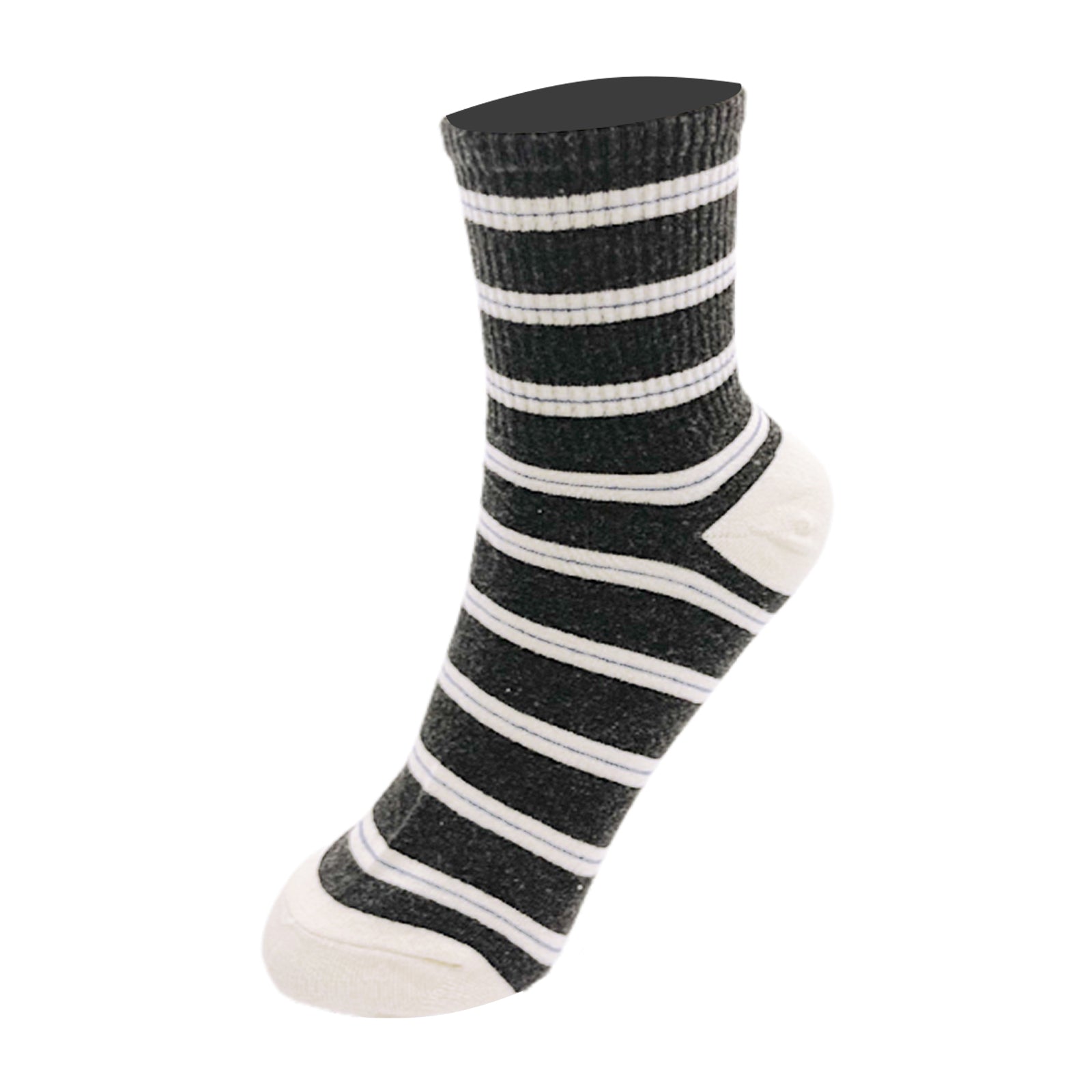 Striped Sports Socks Breathable Crew Length Women's Stockings