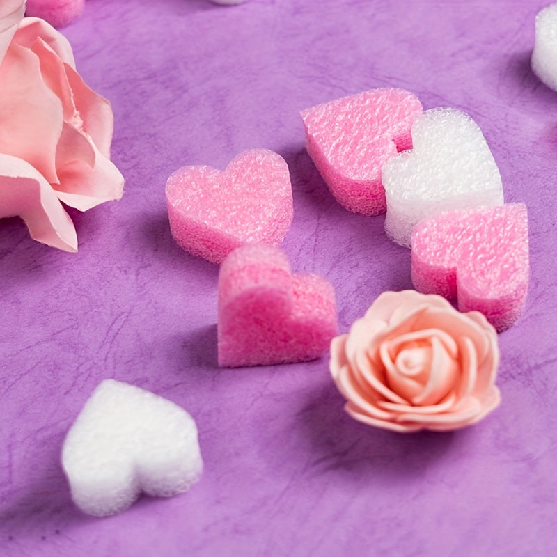 60pcs Heart-shaped Filling Material Pearl Cotton Lining