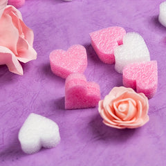 60pcs Heart-shaped Filling Material Pearl Cotton Lining