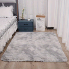 Tie Dyed Area Rug Soft Fluffy Shag Carpet
