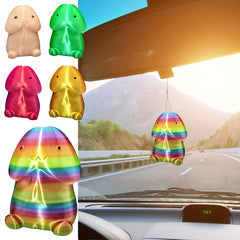 Creative Funny Acrylic Hanging Ornament for Car Rearview Mirror Decoration