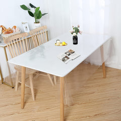 Waterproof Transparent Plastic Tablecloth Spill-proof Rectangular Tablecover